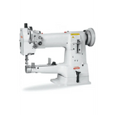 Rugged PB-335B Single Needle Cylinder Bed Industrial Machine with Unison Feed Lockstitch Cpl w/Table & Servo Motor